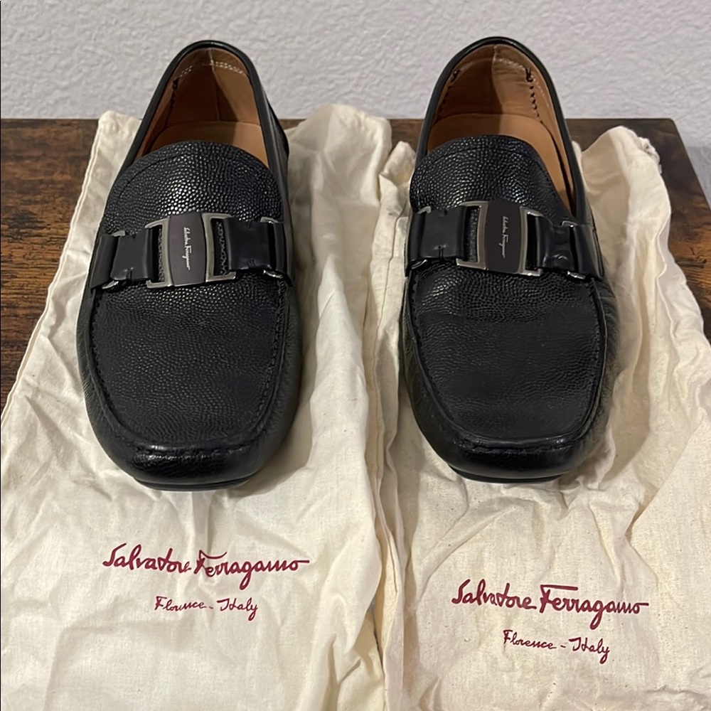 Salvatore Ferragamo Men's Black Loafers